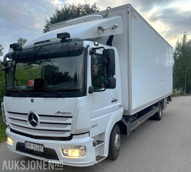 2018 Mercedes-Benz ATEGO 824 lastebil automat 16 paller - Box truck: picture 1 2018 Mercedes-Benz ATEGO 824 lastebil automat 16 paller - Box truck: picture 1