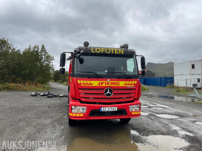 Fire truck 2018 Mercedes-Benz Atego, Omars 5200 24/B flak med bergingsbom: picture 10