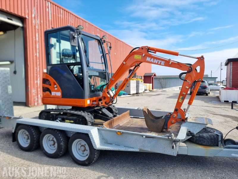 2019 Minigraver - Nante NT18DR - Inkludert henger, klo og 3 skuffer - Mini excavator: picture 2 2019 Minigraver - Nante NT18DR - Inkludert henger, klo og 3 skuffer - Mini excavator: picture 2