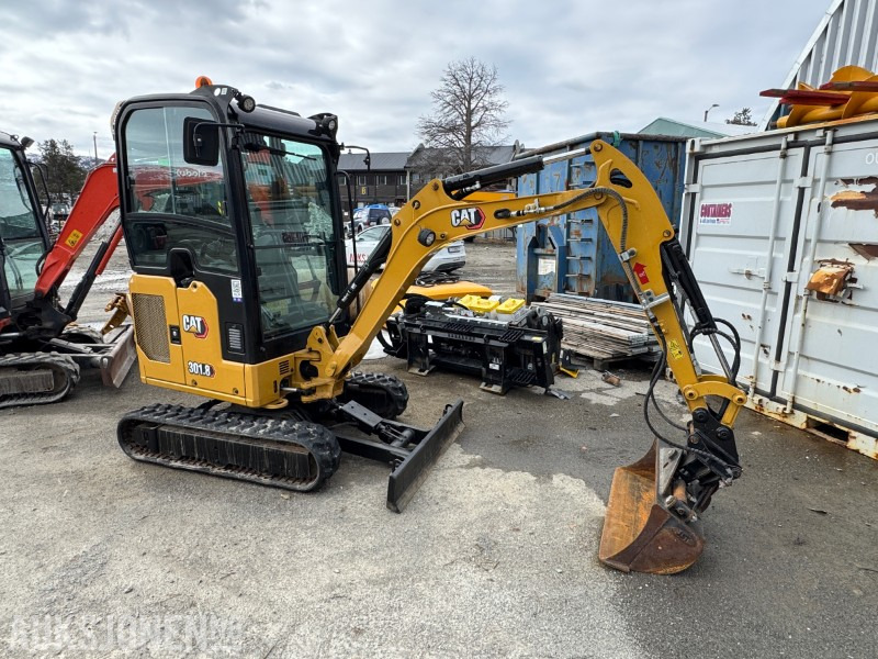 2020 Cat 301.8 Minigraver - 600T - Hyd. Skuffe - Skjær - Excavator: picture 1 2020 Cat 301.8 Minigraver - 600T - Hyd. Skuffe - Skjær - Excavator: picture 1