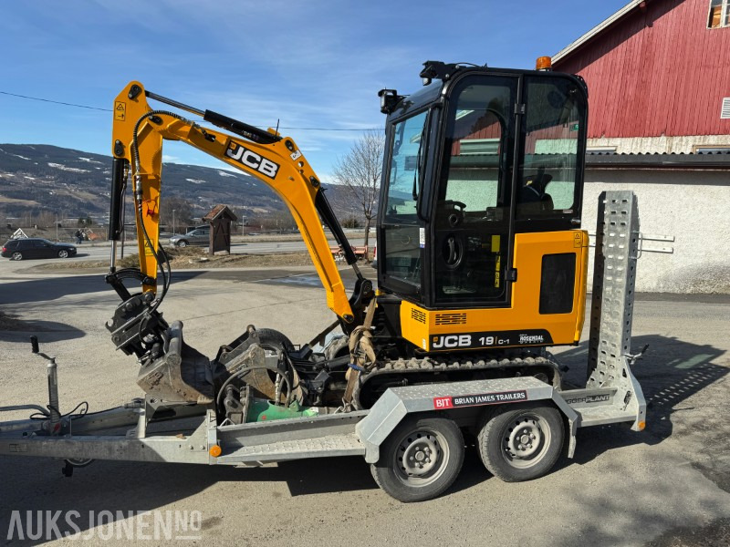 2024 JCB 19 C-1 MINIGRAVER, 3 SKUFFER, PIGGHAMMER, MASKINHENGER, KUN 200 TIMER, UTVIDET GARANTI - Mini excavator: picture 1 2024 JCB 19 C-1 MINIGRAVER, 3 SKUFFER, PIGGHAMMER, MASKINHENGER, KUN 200 TIMER, UTVIDET GARANTI - Mini excavator: picture 1