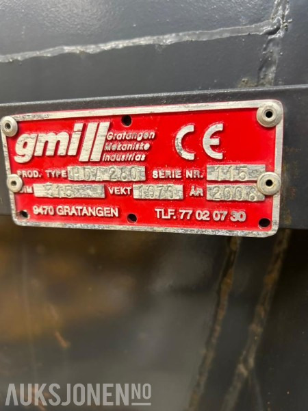 Agricultural machinery 2008 GMI HDA 280 plog fast uten svinge: picture 10