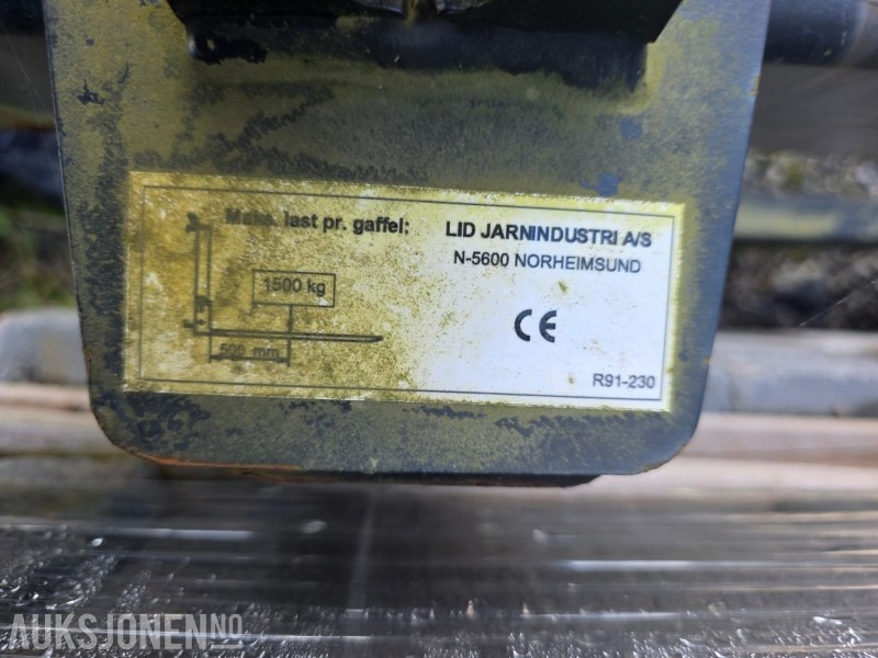 2019 Dalen pallegafler med Standard koplingsramme / 1 m (110 cm lengde på pallegafler) - Attachment for Construction machinery: picture 5 2019 Dalen pallegafler med Standard koplingsramme / 1 m (110 cm lengde på pallegafler) - Attachment for Construction machinery: picture 5