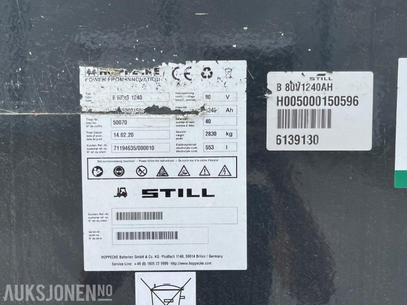 Material handling equipment 2020 Still RX60-60 Elektrisk Truck, leveres med ny sertifisering: picture 20