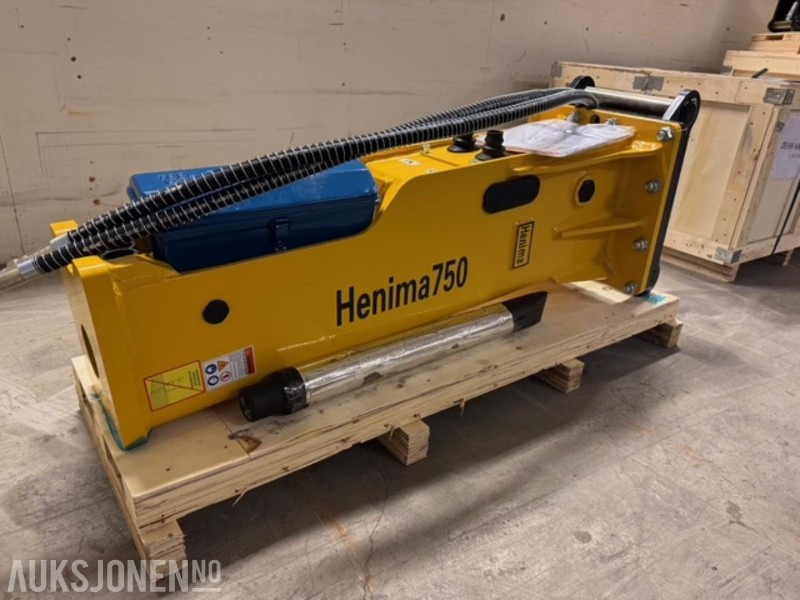 NY HENIMA PIGGHAMMER TIL 6-9 TONNS GRAVEMASKIN S50 M/GARANTI - Hydraulic hammer for Construction machinery: picture 3 NY HENIMA PIGGHAMMER TIL 6-9 TONNS GRAVEMASKIN S50 M/GARANTI - Hydraulic hammer for Construction machinery: picture 3