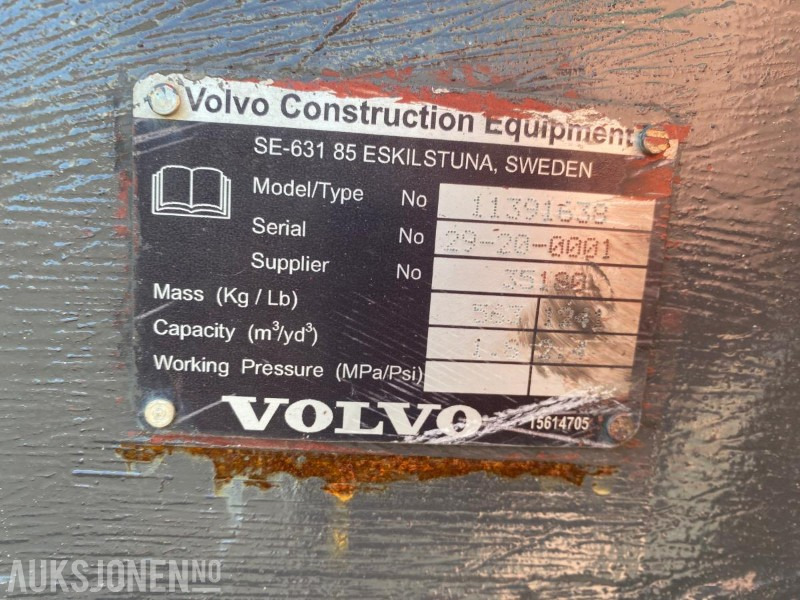 Volvo Skuffe nesten ny 2,20 - Wheel loader: picture 4 Volvo Skuffe nesten ny 2,20 - Wheel loader: picture 4