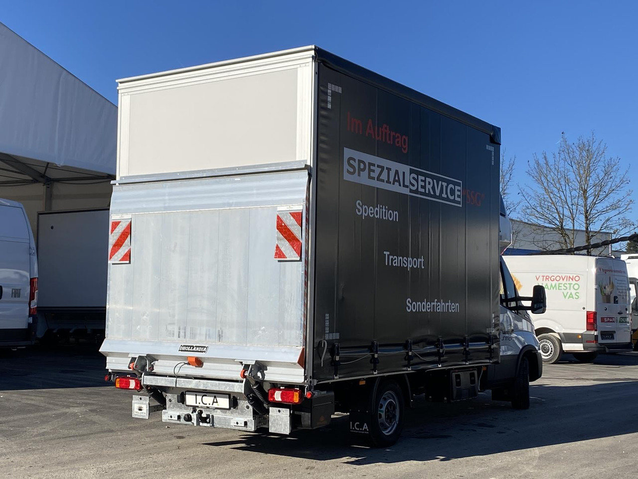 New Curtain side van IVECO DAILY 35S18HP  D30C | PRITSCHE PLANE + SCHLAFKABINE + LADERAMPE: picture 21