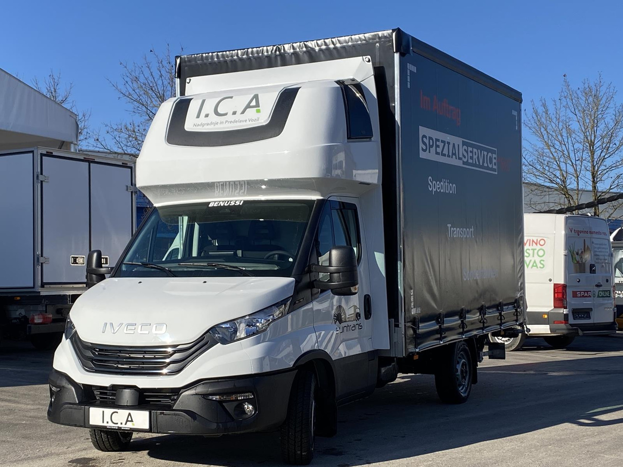 New Curtain side van IVECO DAILY 35S18HP  D30C | PRITSCHE PLANE + SCHLAFKABINE + LADERAMPE: picture 26