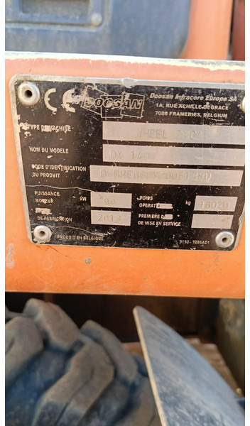 Doosan DX140W-3 *coming soon* - Wheel excavator: picture 2 Doosan DX140W-3 *coming soon* - Wheel excavator: picture 2