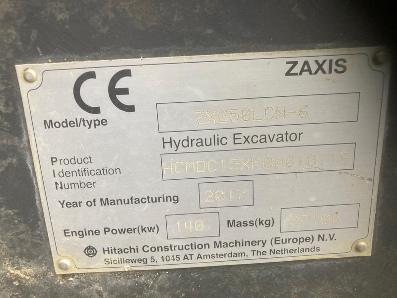 Hitachi ZX250LCN-6 - Crawler excavator: picture 2 Hitachi ZX250LCN-6 - Crawler excavator: picture 2