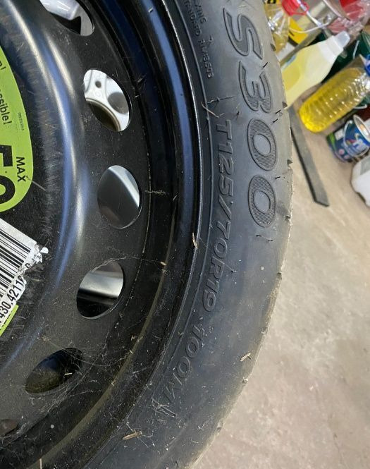 Rezerva slim Audi A5,A6,A7,A8 T125/70R19 ET29 - Wheel and tire package: picture 3 Rezerva slim Audi A5,A6,A7,A8 T125/70R19 ET29 - Wheel and tire package: picture 3