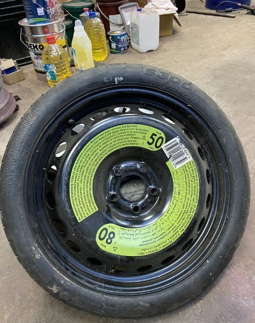 Rezerva slim Audi A5,A6,A7,A8 T125/70R19 ET29 - Wheel and tire package: picture 1 Rezerva slim Audi A5,A6,A7,A8 T125/70R19 ET29 - Wheel and tire package: picture 1