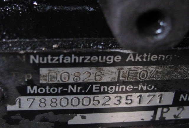 MAN D0826 LF04 232 E2 MAN - Engine for Truck: picture 2 MAN D0826 LF04 232 E2 MAN - Engine for Truck: picture 2