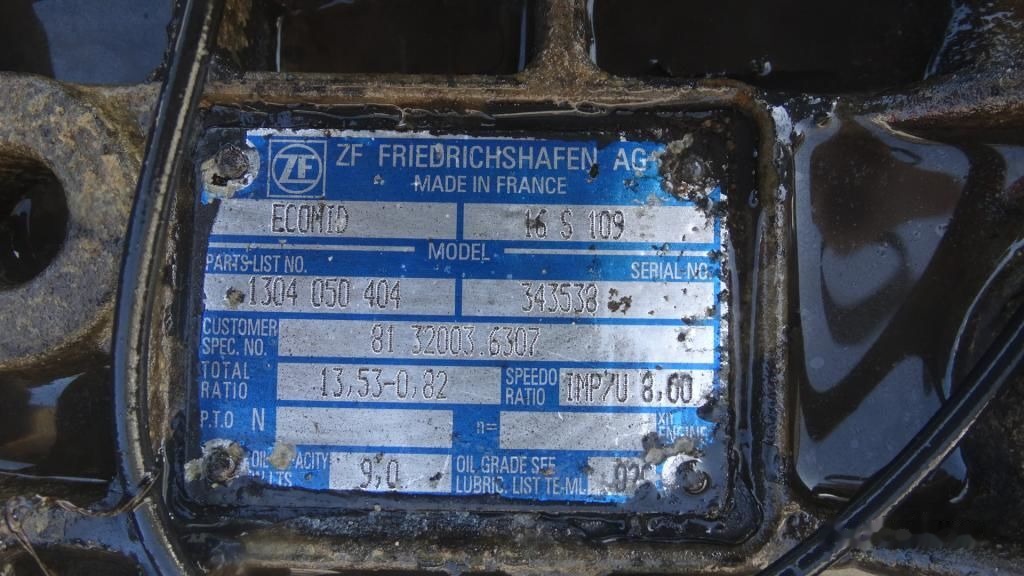 MAN ZF 16S109 MAN - Gearbox for Truck: picture 2 MAN ZF 16S109 MAN - Gearbox for Truck: picture 2