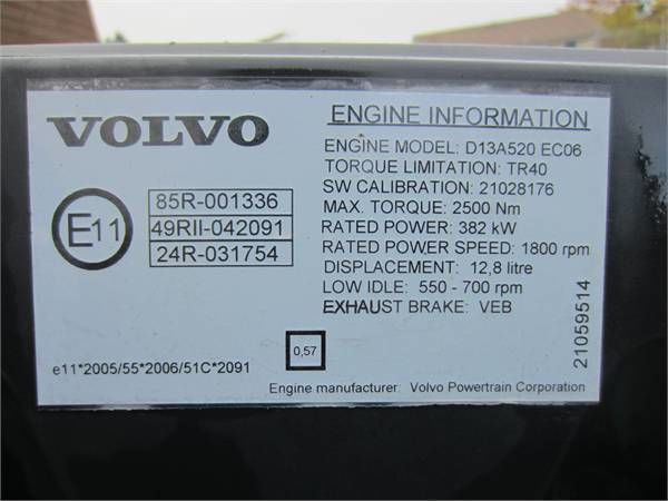 Volvo D13A520 EC06 Volvo FH, FMX - Engine for Truck: picture 3 Volvo D13A520 EC06 Volvo FH, FMX - Engine for Truck: picture 3