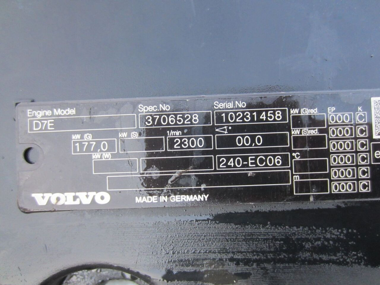 Volvo D7E 240-EC06 Volvo FE, FL - Engine for Truck: picture 1 Volvo D7E 240-EC06 Volvo FE, FL - Engine for Truck: picture 1