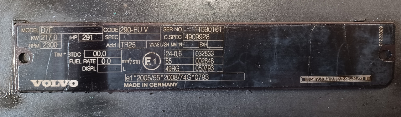 Volvo D7F Volvo FL - Engine for Truck: picture 3 Volvo D7F Volvo FL - Engine for Truck: picture 3