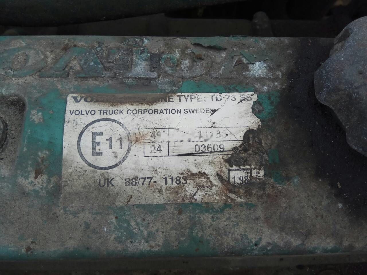 Volvo TD 73 ES Volvo FL 7 - Engine for Truck: picture 5 Volvo TD 73 ES Volvo FL 7 - Engine for Truck: picture 5