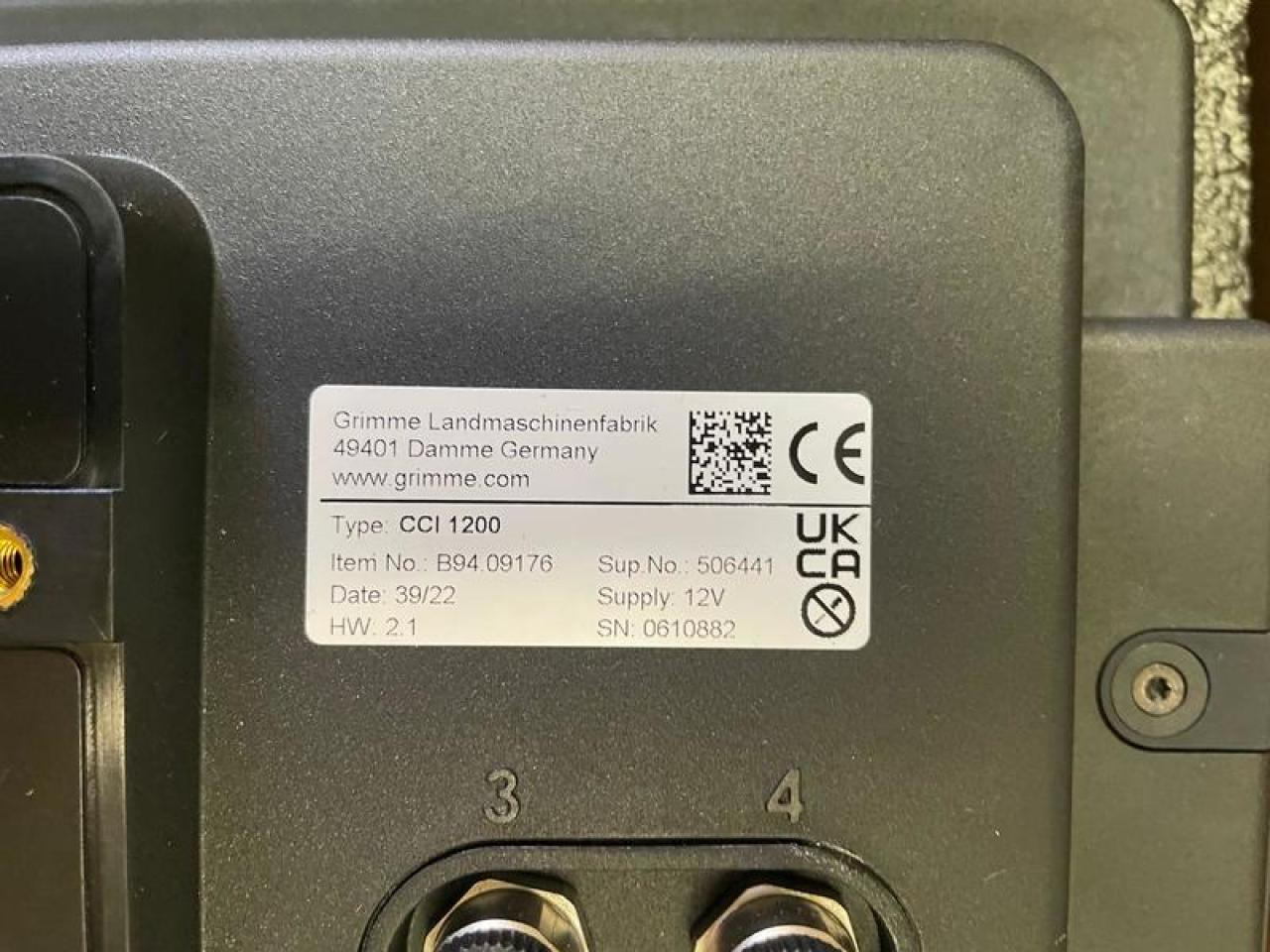 Grimme TERMINAL CCI 1200AKTION - Navigation system for Potato harvester: picture 3 Grimme TERMINAL CCI 1200AKTION - Navigation system for Potato harvester: picture 3