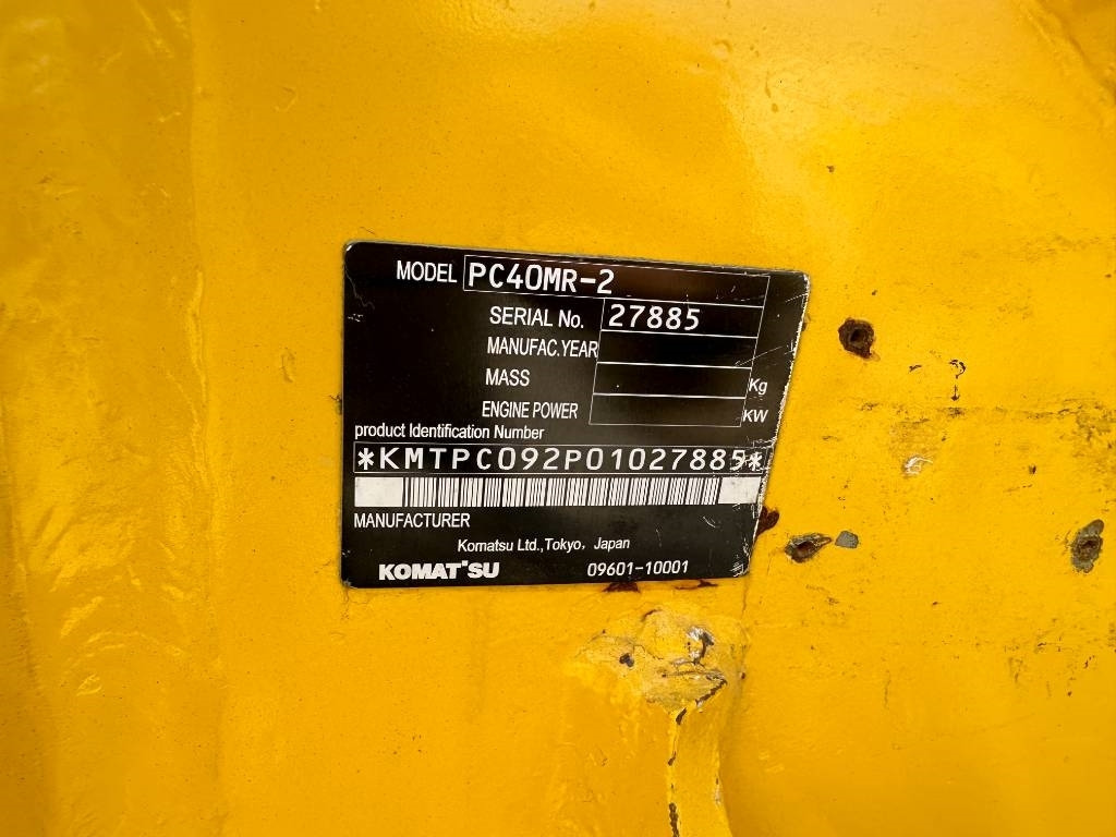 Komatsu 40 MR - Crawler excavator: picture 3 Komatsu 40 MR - Crawler excavator: picture 3