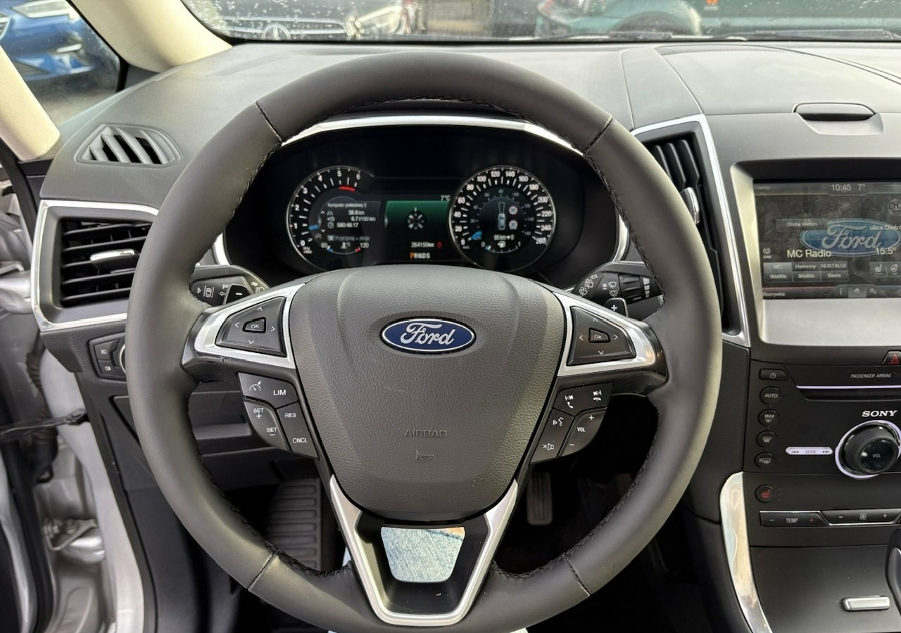 Car Ford Galaxy V 2.0Tdci 180KM Automat Titanium+ 7osobowy Navi LED Asystent Nagłośnie: picture 18