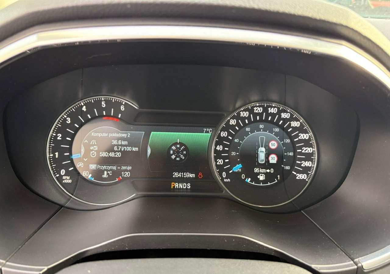 Car Ford Galaxy V 2.0Tdci 180KM Automat Titanium+ 7osobowy Navi LED Asystent Nagłośnie: picture 19