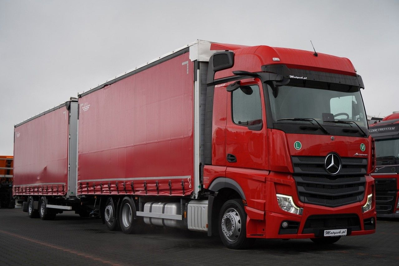 Mercedes-Benz ACTROS 2545 / ZESTAW TANDEM 120 M3 / PRZEJAZDOWY - Curtainsider truck: picture 4 Mercedes-Benz ACTROS 2545 / ZESTAW TANDEM 120 M3 / PRZEJAZDOWY - Curtainsider truck: picture 4