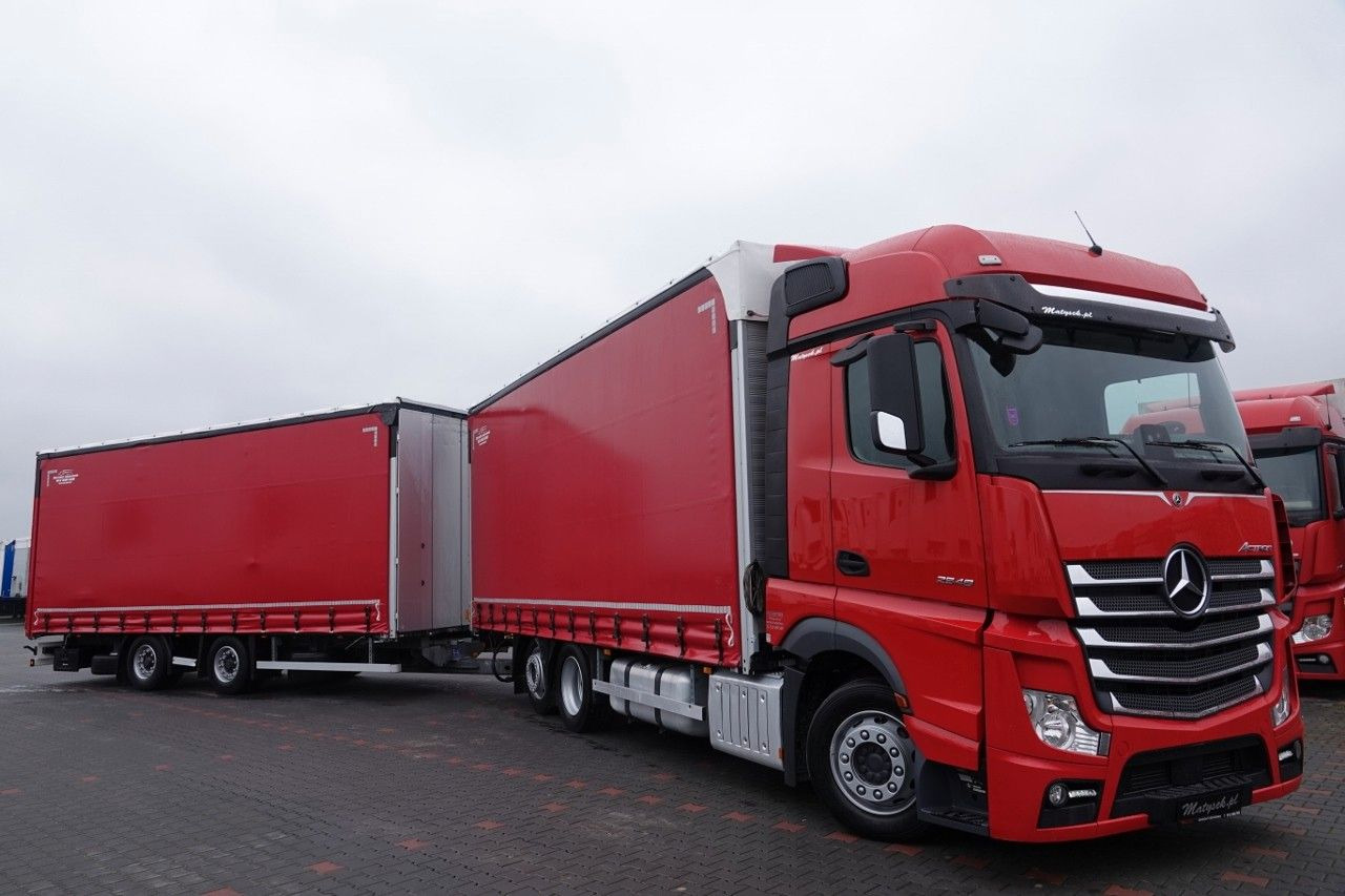 Mercedes-Benz ACTROS 2548 / ZESTAW TANDEM 120 M3 / PRZEJAZDOWY - Curtainsider truck: picture 4 Mercedes-Benz ACTROS 2548 / ZESTAW TANDEM 120 M3 / PRZEJAZDOWY - Curtainsider truck: picture 4