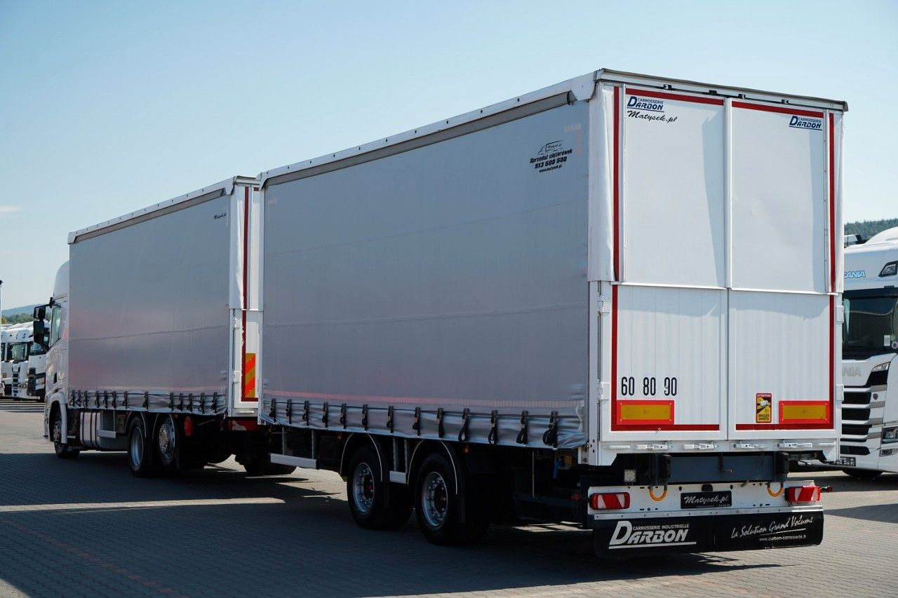 Scania R 450 / ZESTAW TANDEM 120 M3 / PRZEJAZDOWY / OŚ - Curtainsider truck: picture 3 Scania R 450 / ZESTAW TANDEM 120 M3 / PRZEJAZDOWY / OŚ - Curtainsider truck: picture 3