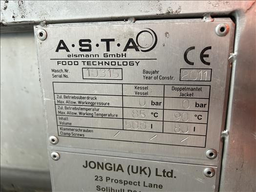 Food processing equipment ASTA 500l Twin holding tank: picture 6
