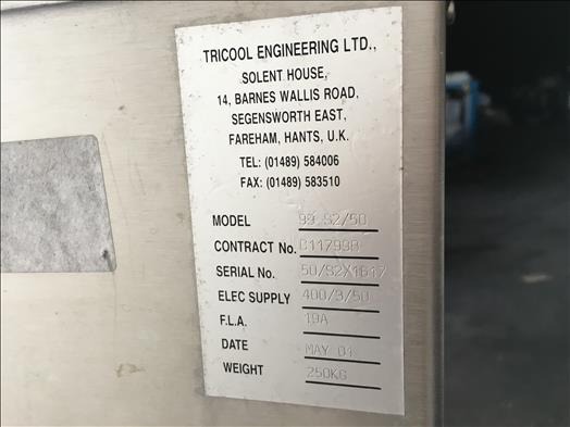Tricool S2/50 chiller - Food processing equipment: picture 5 Tricool S2/50 chiller - Food processing equipment: picture 5