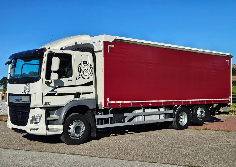 DAF CF370/410/BURTO-FIRANKA/RETARDER/WINDA/OŚ SKRĘTNA-PODNOSZONA/E6/SPROWADZONY/20PALET/BURTO-FIRANKA - Curtainsider truck: picture 1 DAF CF370/410/BURTO-FIRANKA/RETARDER/WINDA/OŚ SKRĘTNA-PODNOSZONA/E6/SPROWADZONY/20PALET/BURTO-FIRANKA - Curtainsider truck: picture 1