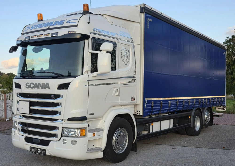 Scania G360 / BURTO-FIRANKA / 3 OSIE / WINDA / 20PALET / E6 / SYPIALNA KABINA / SPROWADZONY / JAK NOWA PRZEBIEG 490TYŚ / ŁADOWNOŚĆ 14500KG / - Curtainsider truck: picture 1 Scania G360 / BURTO-FIRANKA / 3 OSIE / WINDA / 20PALET / E6 / SYPIALNA KABINA / SPROWADZONY / JAK NOWA PRZEBIEG 490TYŚ / ŁADOWNOŚĆ 14500KG / - Curtainsider truck: picture 1