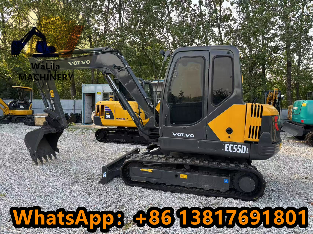 VOLVO EC55 Rubber track version - Mini excavator: picture 1 VOLVO EC55 Rubber track version - Mini excavator: picture 1