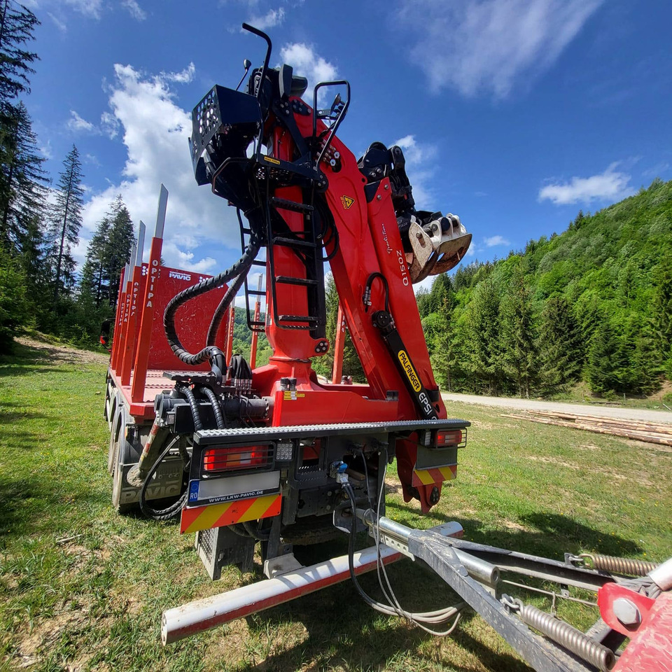 Log truck, Crane truck for transportation of timber VOLVO FMX 500: picture 9