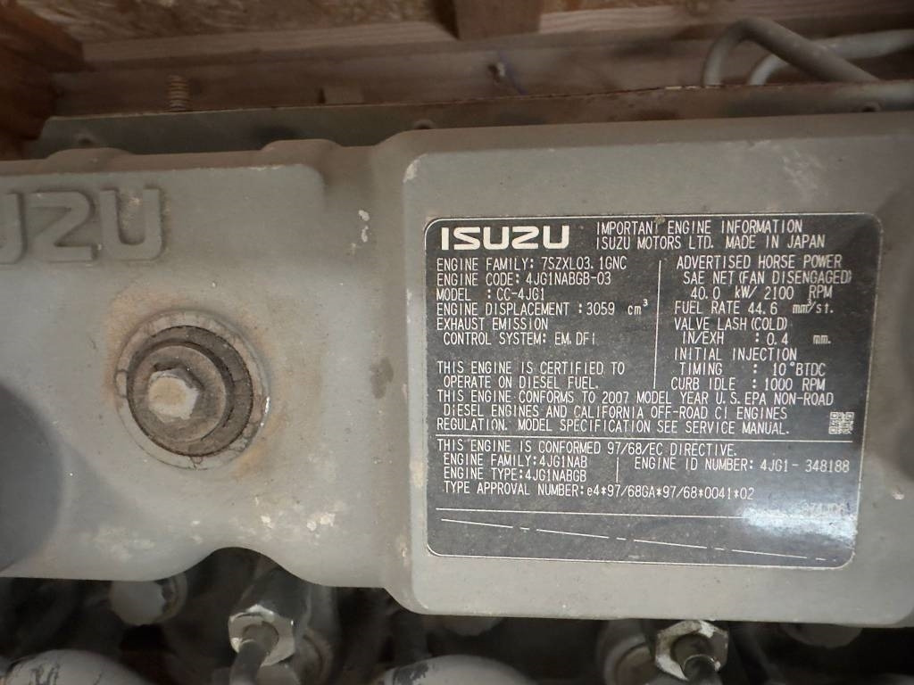 Isuzu CC-4JG1 ENGINE - Engine for Construction machinery: picture 4 Isuzu CC-4JG1 ENGINE - Engine for Construction machinery: picture 4
