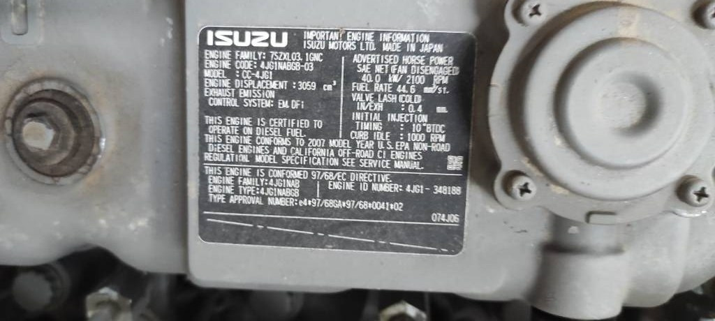 Isuzu CC-4JG1 - Engine for Construction machinery: picture 2 Isuzu CC-4JG1 - Engine for Construction machinery: picture 2