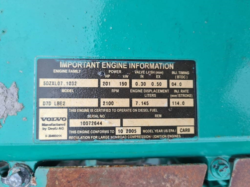 Volvo D7D LBE2 Engine for Volvo L120E, L110E Wheel loade - Engine for Construction machinery: picture 3 Volvo D7D LBE2 Engine for Volvo L120E, L110E Wheel loade - Engine for Construction machinery: picture 3