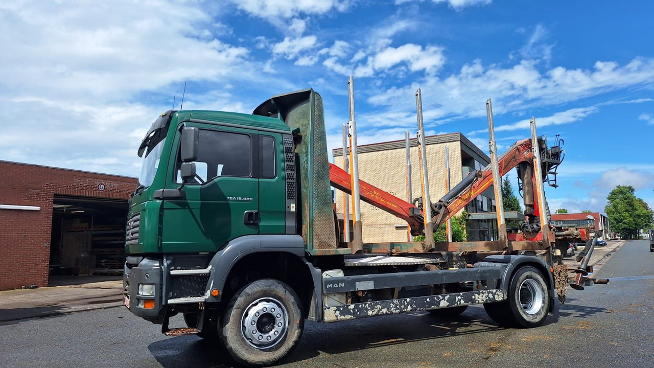 MAN TGA 18.480 Holz LKW - Log truck, Crane truck: picture 3 MAN TGA 18.480 Holz LKW - Log truck, Crane truck: picture 3