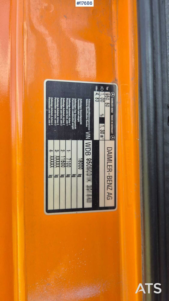 Hook lift truck Mercedes-Benz 1828 hooklift (1999) two containers: picture 13