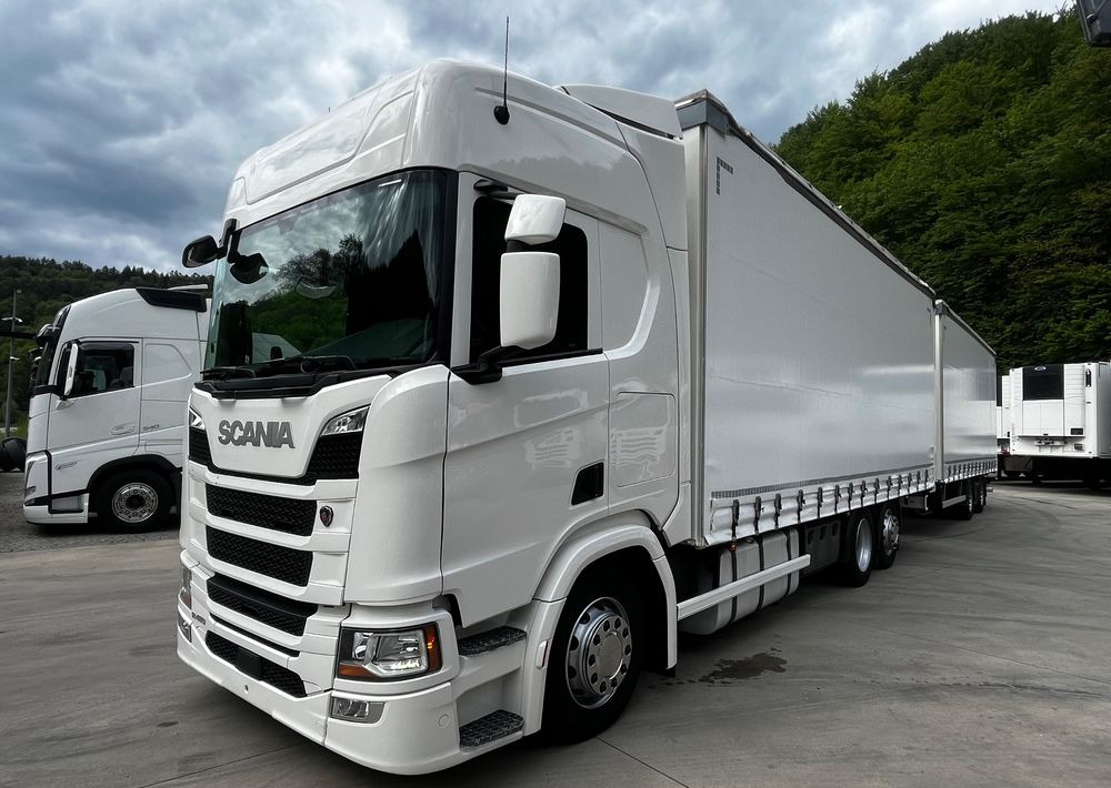 Scania R410 // 2018 // Retarder // Tandem 7.7+7.7 // Przyczepa Krone // Oś podnosozna // - Curtainsider truck: picture 2 Scania R410 // 2018 // Retarder // Tandem 7.7+7.7 // Przyczepa Krone // Oś podnosozna // - Curtainsider truck: picture 2