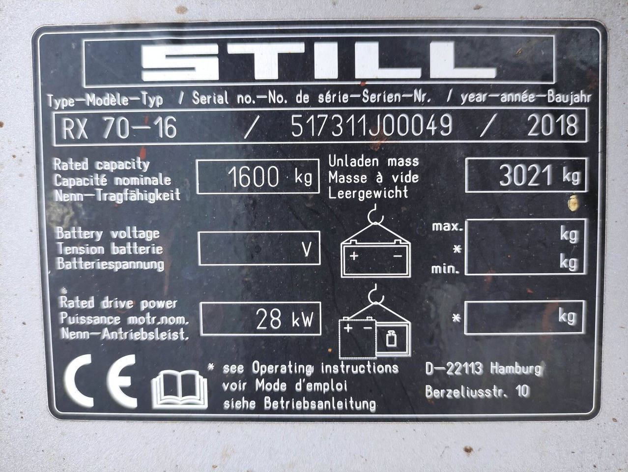 Diesel forklift Still RX70-16: picture 6