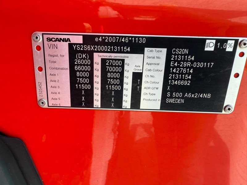 Tractor unit Scania S500 VOLLUCHT, GESTUURD, SHOWTRUCK, LEER.: picture 18 Tractor unit Scania S500 VOLLUCHT, GESTUURD, SHOWTRUCK, LEER.: picture 18