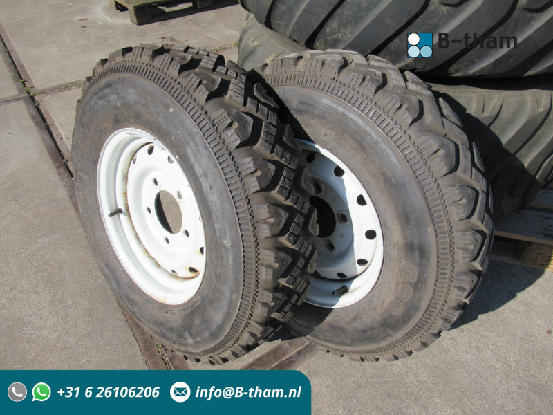 Land Rover Defender 7.50R16 2 x Velg ( staal ) + Band - Wheel and tire package for Car: picture 1 Land Rover Defender 7.50R16 2 x Velg ( staal ) + Band - Wheel and tire package for Car: picture 1