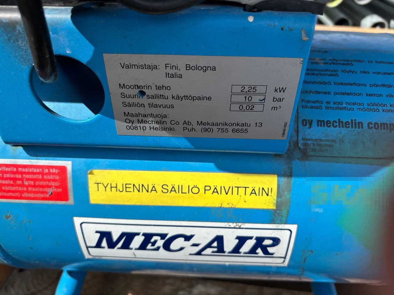 Compressor Mec-Air - Air compressor: picture 5 Compressor Mec-Air - Air compressor: picture 5