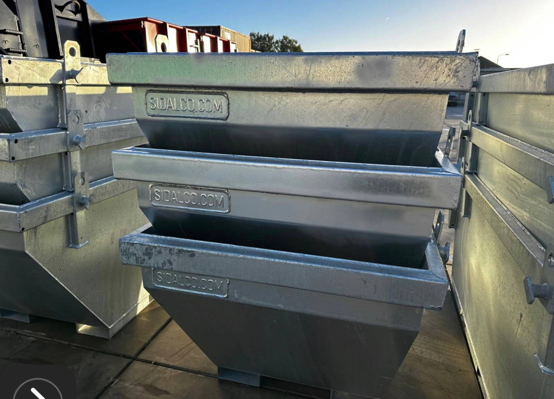 Sidalco 2 m3 gegalvaniseerd - Skip bin: picture 5 Sidalco 2 m3 gegalvaniseerd - Skip bin: picture 5