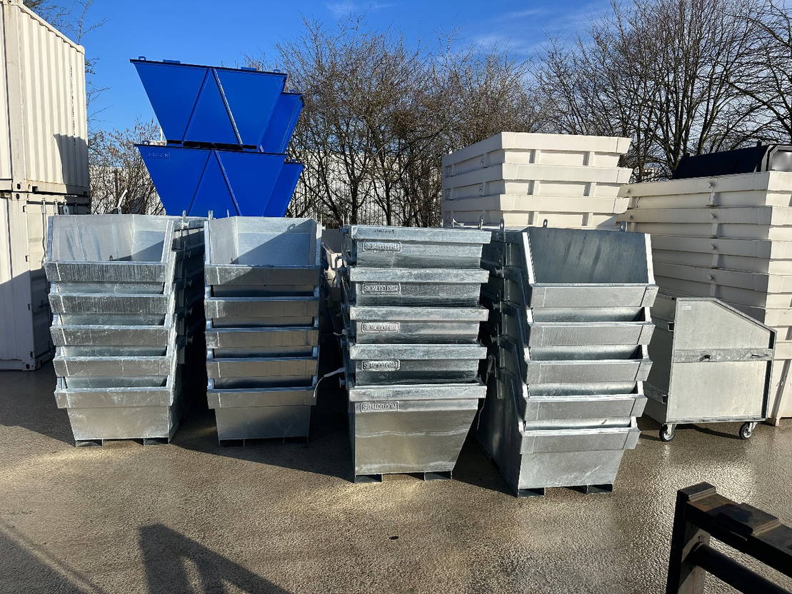New Skip bin Sidalco 2 m3 gegalvaniseerd: picture 8