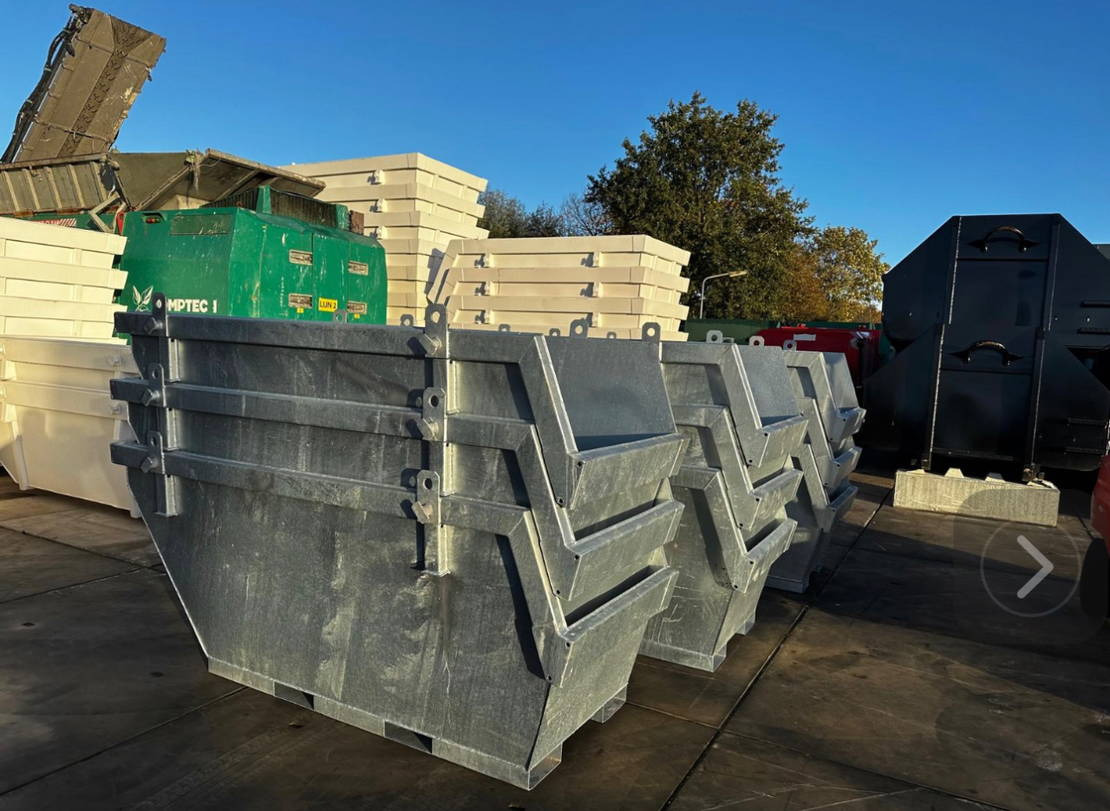 Sidalco 2 m3 gegalvaniseerd - Skip bin: picture 1 Sidalco 2 m3 gegalvaniseerd - Skip bin: picture 1