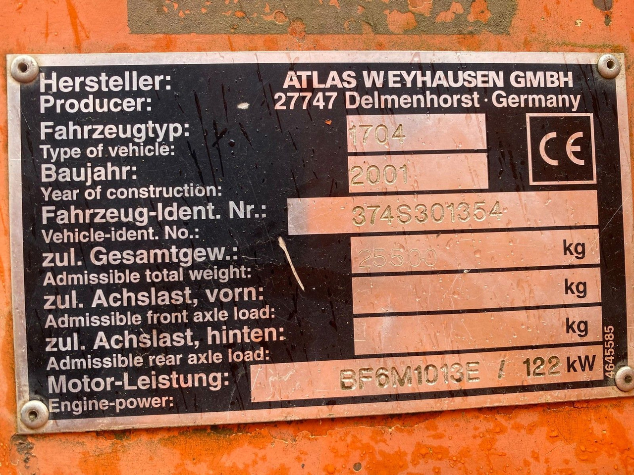 Wheel excavator Atlas 1704 MI mit Greifer Umschlagbagger Lang: picture 16