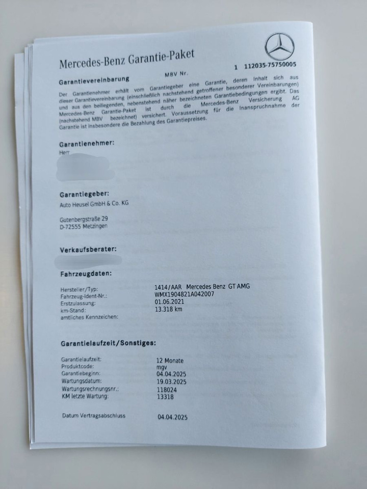 Mercedes-Benz AMG GT Roadster Nappa Burmester - Convertible: picture 4 Mercedes-Benz AMG GT Roadster Nappa Burmester - Convertible: picture 4